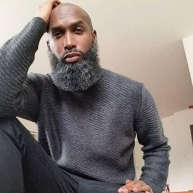 Bald Black Men Beard Styles