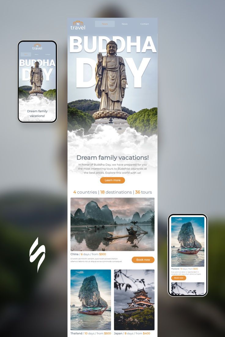 an image of the website for buddha day