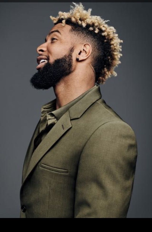 Obj Haircut, Odell Beckham Haircut, Odell Beckham Jr Haircut, Beckham Haircut, Curly Hair Fade, Best Beard Oil, Best Beard Styles, Black Men Haircuts, Haircut Designs