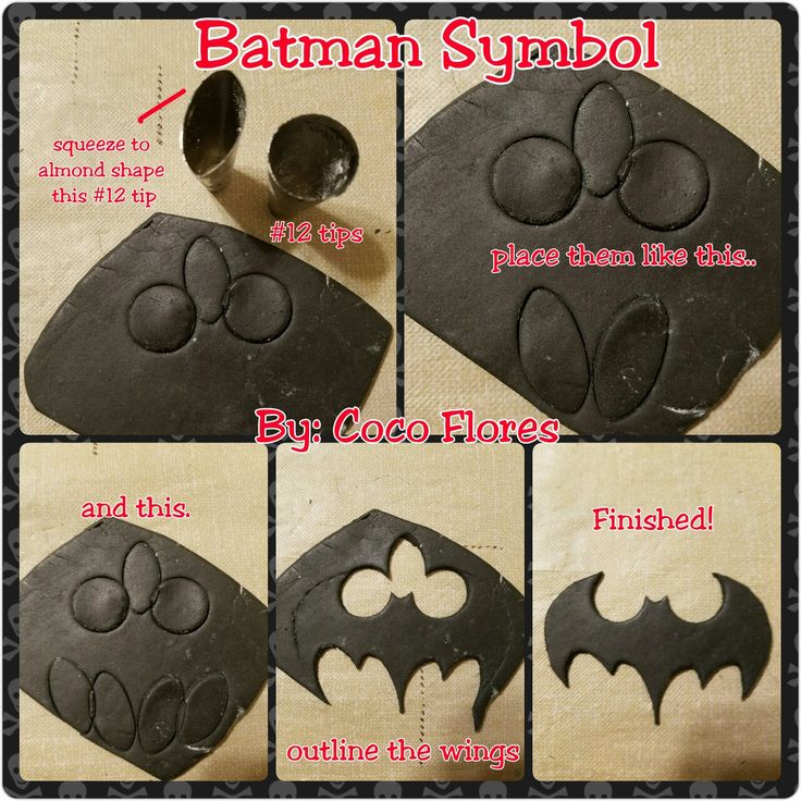 how to make a batman symbol out of chocolate