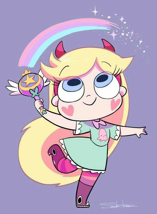 Cute little star The Forces Of Evil, Cartoon Girl, Star Butterfly, Star Vs The Forces Of Evil, Star Vs The Forces, Force Of Evil, Cute Disney, A Cartoon, Disney Wallpaper