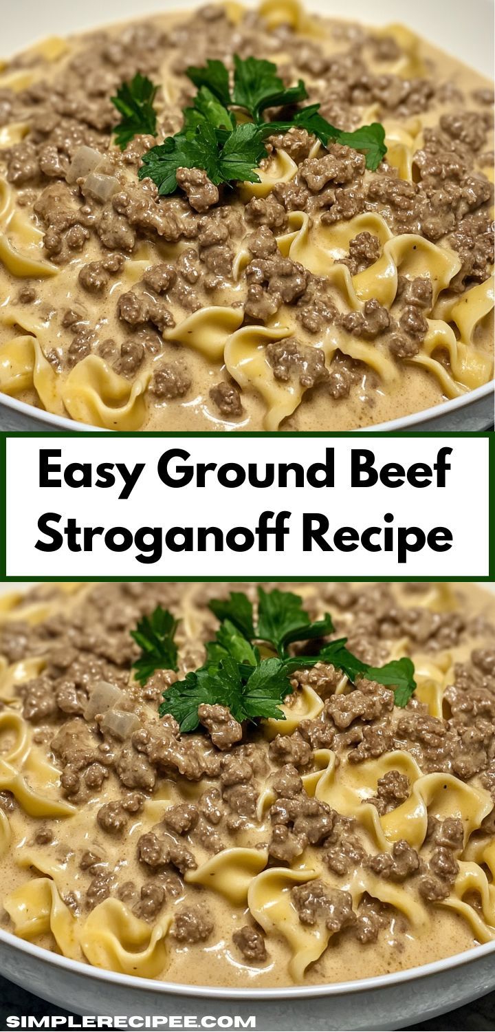 two plates filled with ground beef and pasta, one has parsley on the top