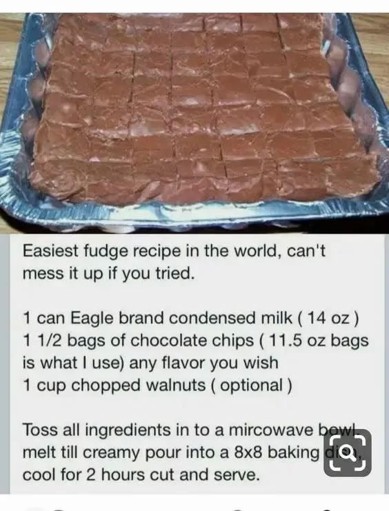 the recipe for chocolate fudge in the world