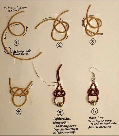 instructions on how to make wire wrapped earrings