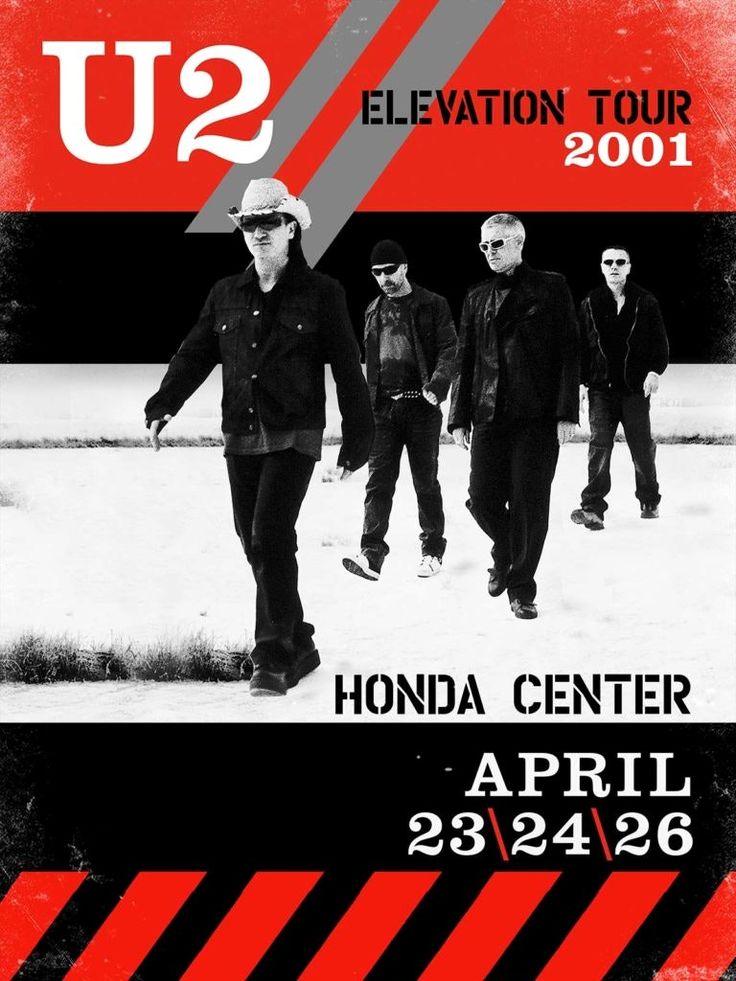 the u2 tour poster for honda center