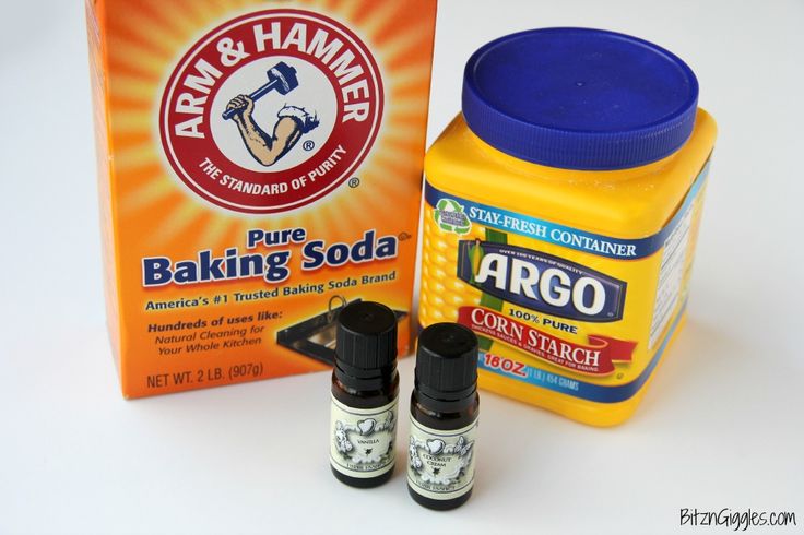 the ingredients for baking soda are shown here