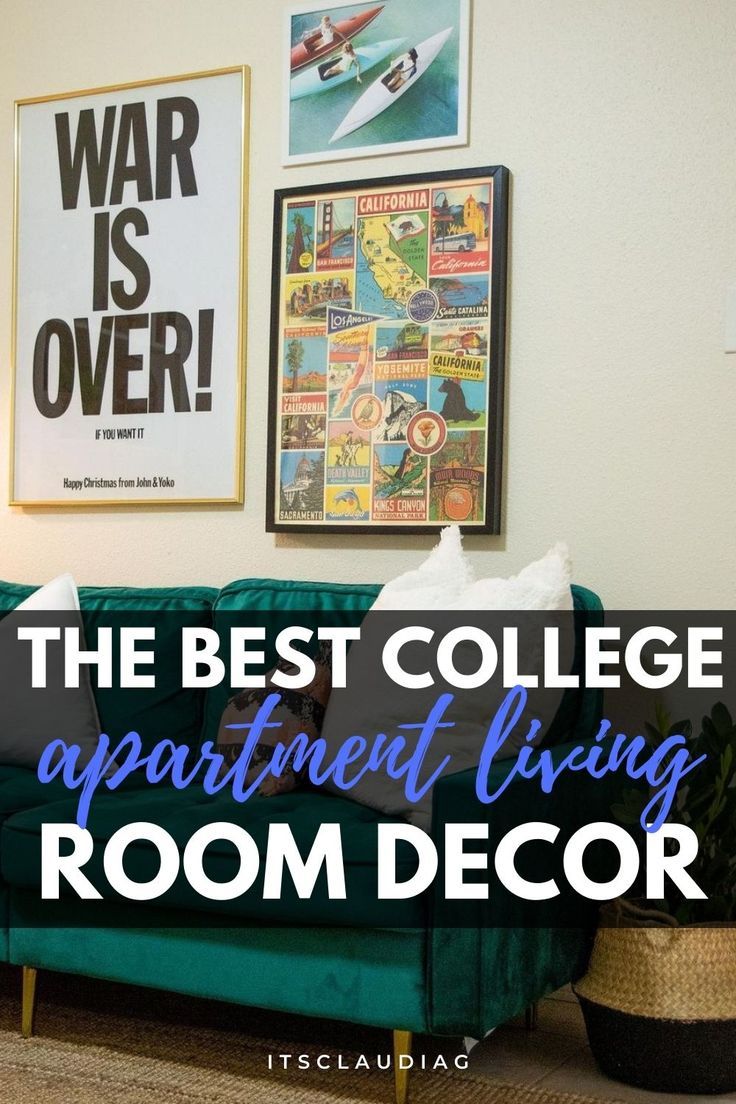 the best college apartment living room decor