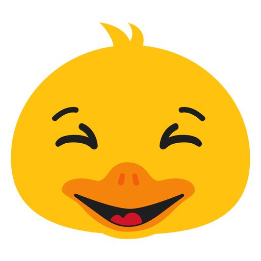 a yellow rubber ducky with its eyes closed and mouth wide open, looking to the side