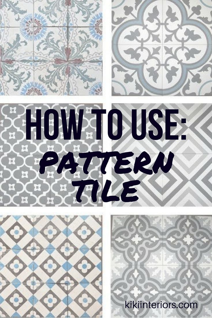 how to use pattern tile in different styles and colors for flooring or wall coverings