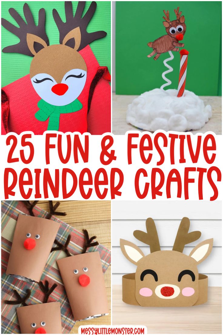 25 fun and festive reindeer crafts for kids