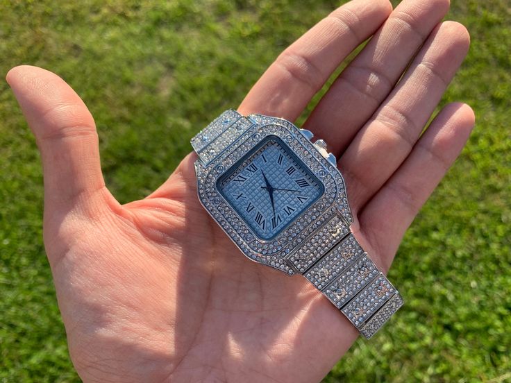 14k White Gold Plated Iced Out Watch Men Women Flooded Premium Watch Gift Hip Hop -14k White Gold Plated over Stainless Steel -3x Plated / Amazing quality! Won't Tarnish or Fade!  -Unisex // For Her/Him -Free US Shipping! -Same/Next Day Shipping! -Feel free to message me with any questions! Iced Out Watch, Anime Boy Sketch, Premium Watches, Watch Gift, Watch Gifts, Roman Numerals, Wrist Watches, Breitling Watch, Silver Watch