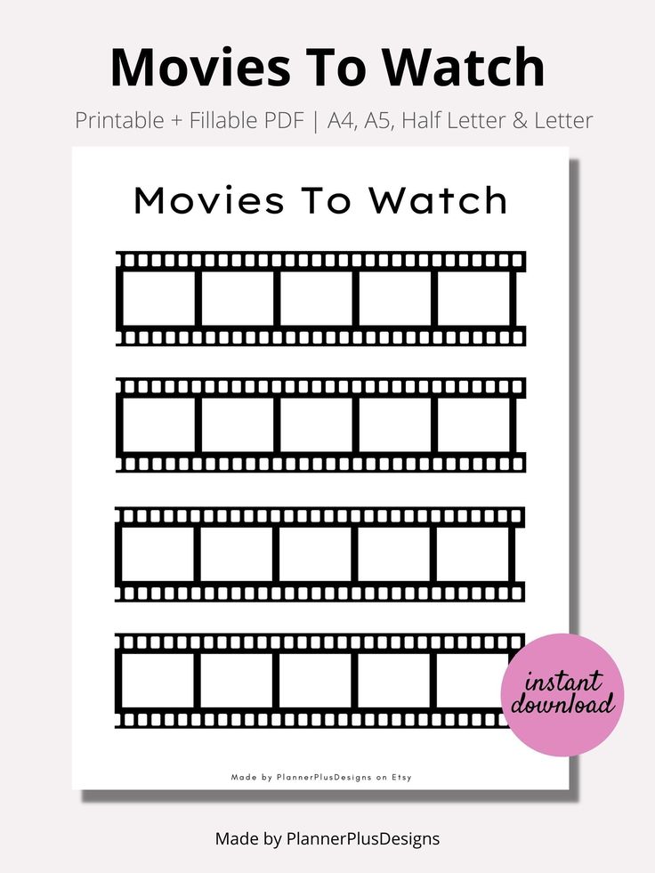 movies to watch worksheet for kids with the words movie to watch on it