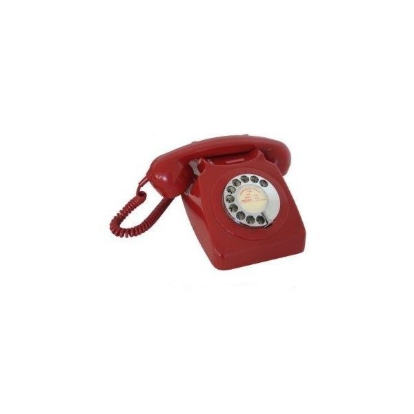 an old fashioned red telephone on a white background