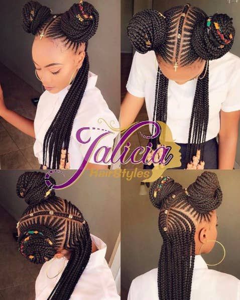 Jalicia Hairstyles Braids, Jalicia Hairstyles, Afro Hairstyles Short, Kids Cornrow Hairstyles, Locs Color, African Hair Styles, Teen Hair, 2 Braids, Kid Hairstyles