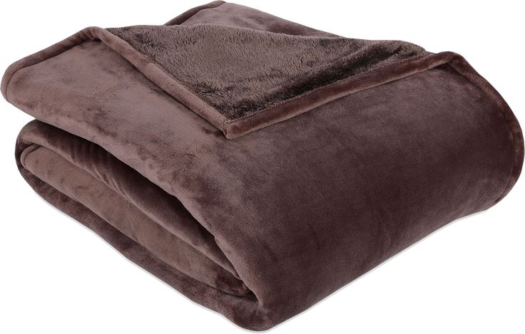 the blanket is made up of two blankets and one has a brown color on it