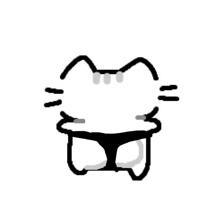 a black and white drawing of a cat wearing sunglasses