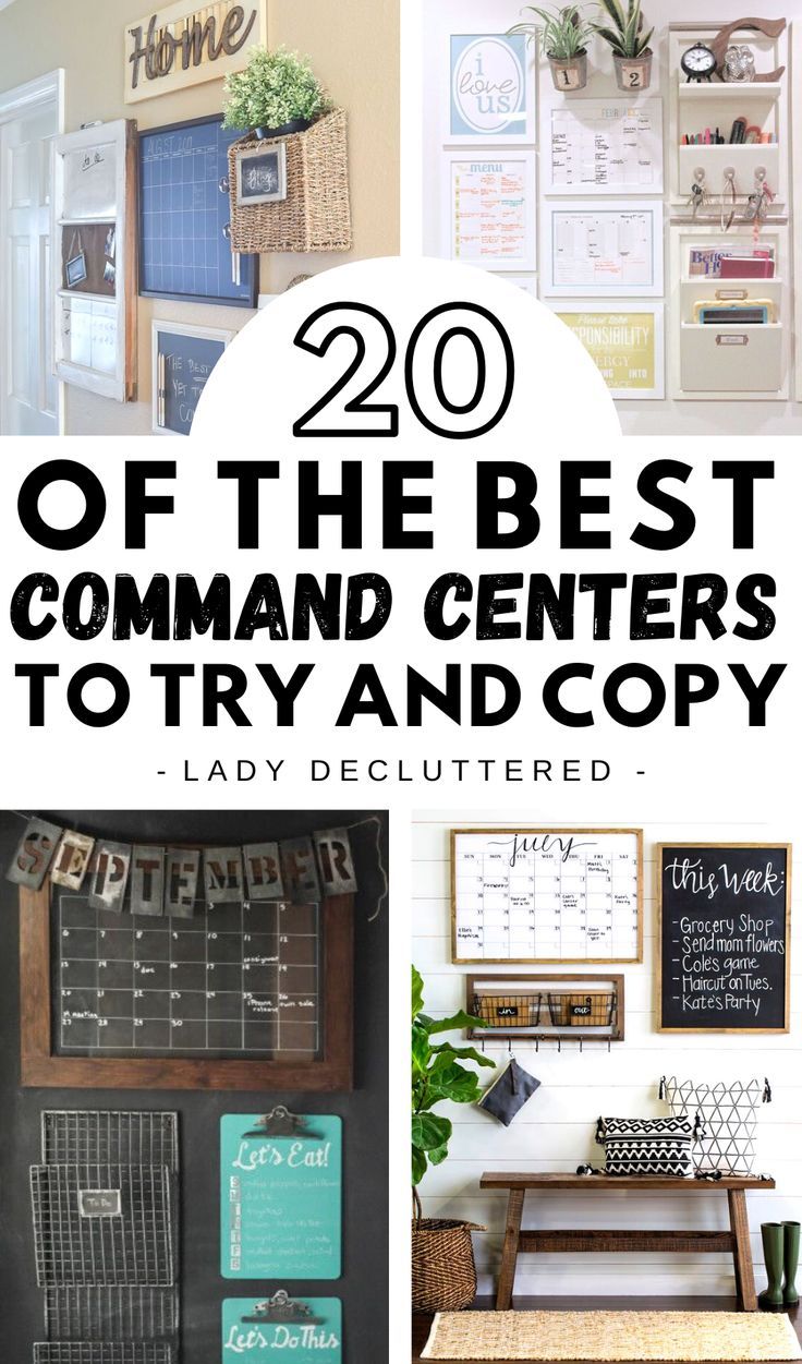 the best command centers to try and copy for lady declutter - 20 diy ideas