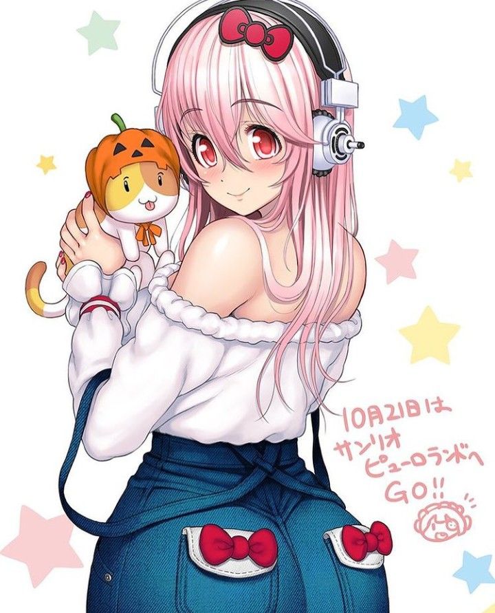 Super Sonico, Kawaii Core, Picture Icon, Brain Dump, Pics Art, Cute Icons, Pink Hair, Anime Style, Anime Character Design