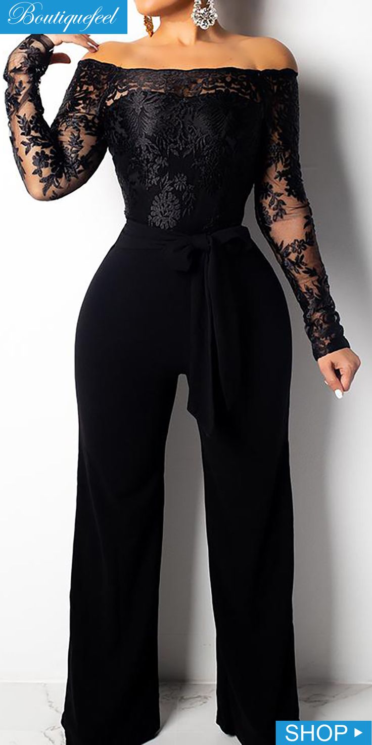 Reception Jumpsuit, Evening Jumpsuits, Spring Jumpsuits, Casual Elegant Style, Rompers Womens Jumpsuit, Bridal Jumpsuit, Belt Jumpsuit, Lace Long Sleeve, Long Sleeve Jumpsuit