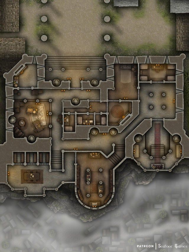 High Pass Fortress 40x30 Battlemap!: Roll20 | Dnd world map, Fantasy ...