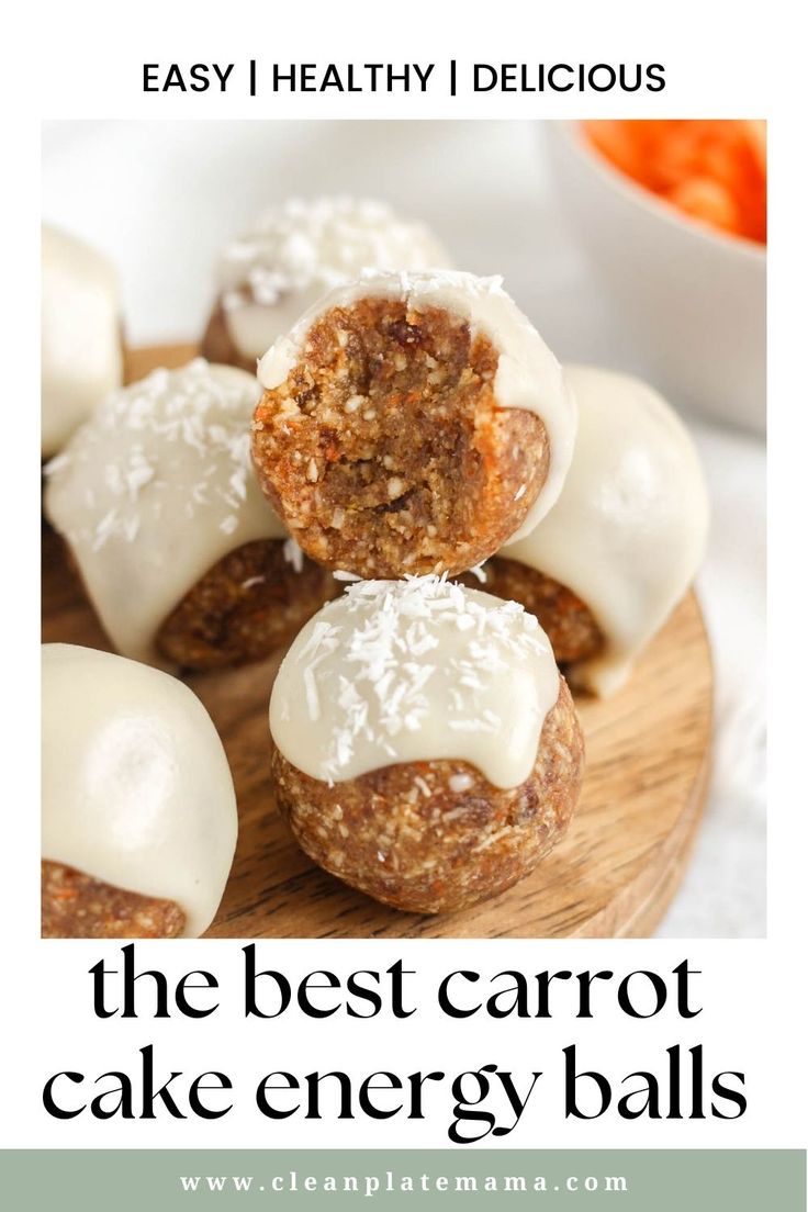 the best carrot cake energy balls recipe