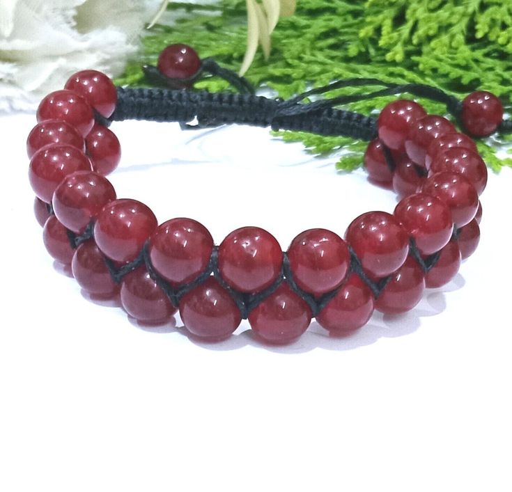 Red Jasper Gemstone Designer Double Layer Adjustable Women Bracelet Red Jasper Bracelet, Jasper Bracelet, Women Bracelet, Layered Bracelets, Red Jasper, Jasper Gemstone, Bracelet Sizes, Summer Sale, Womens Bracelets