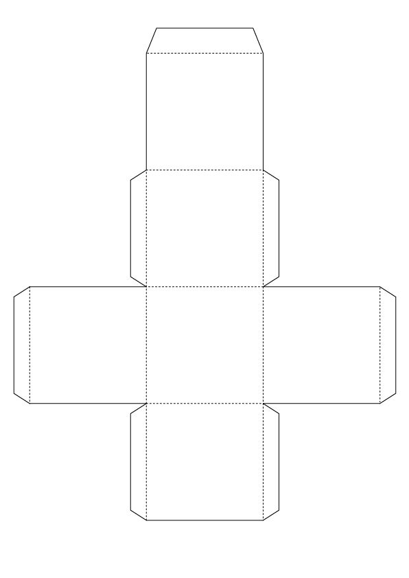 an open box that is cut out to look like it's in the shape of a cross