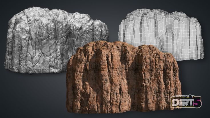 three different types of rocks are shown in this image, one is white and the other is brown