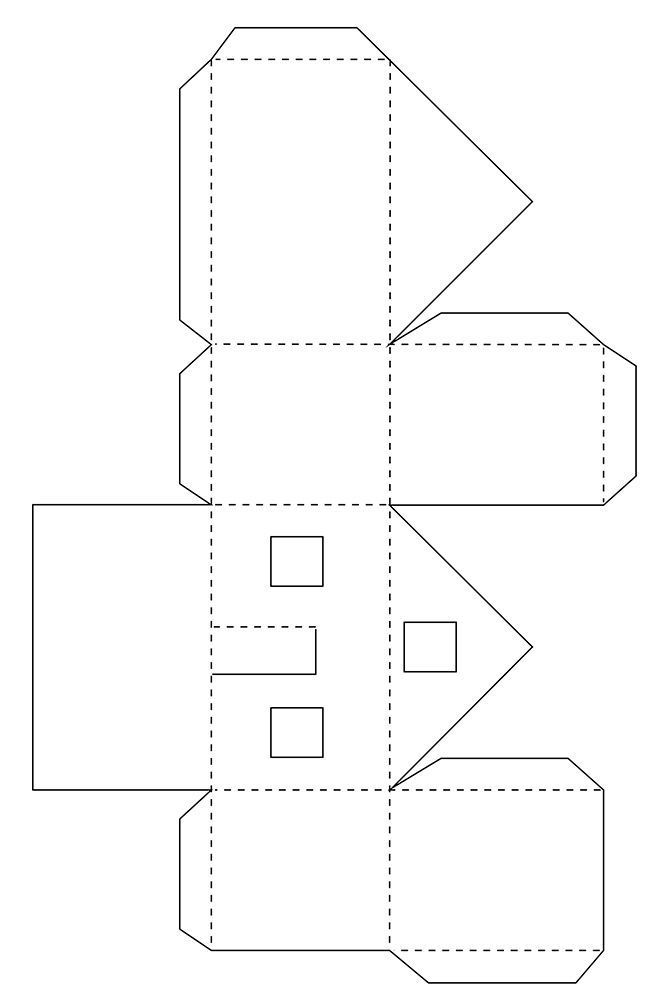 the cut out box is shown in black and white