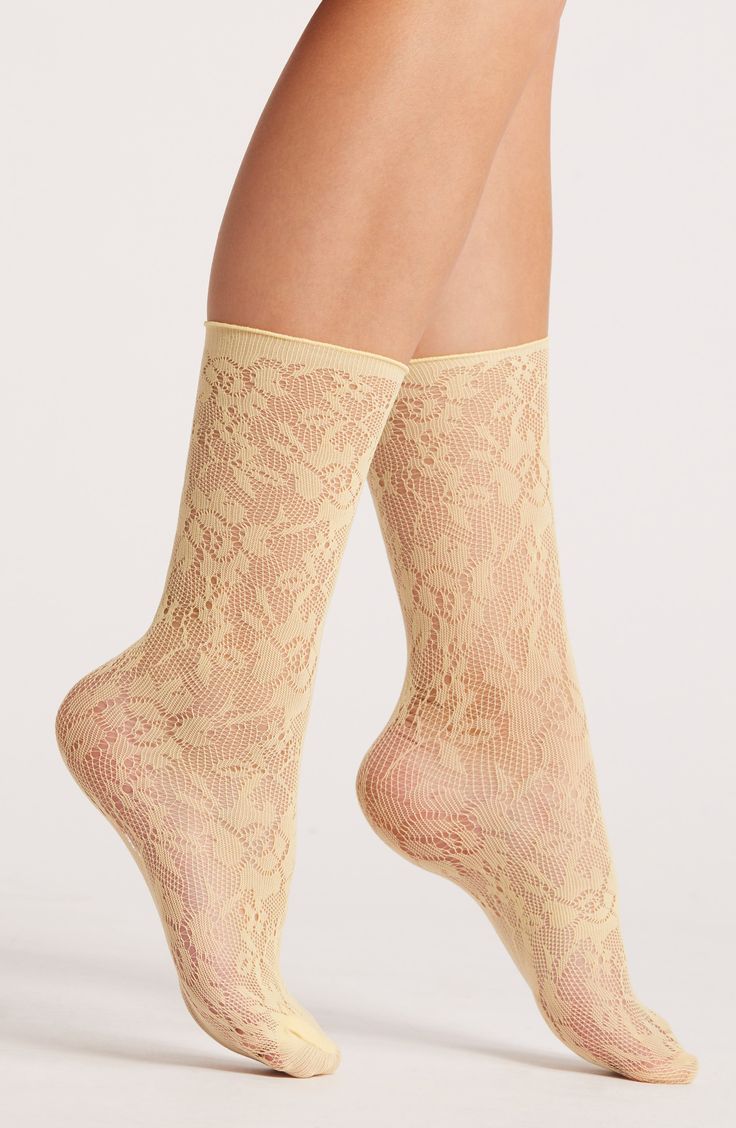 Airy pointelle stitches texture supersoft, lightweight quarter socks detailed with raw-edge cuffs. Nylon Machine wash, tumble dry Imported Quarter Socks, Fabric Gift Bags, Fabric Gifts, Nordstrom Store, Free Fabric, Raw Edge, Tumble Dryer, Butter, Nordstrom