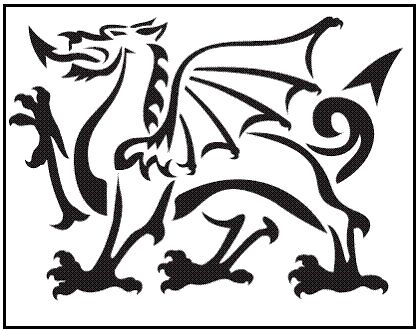 a black and white drawing of a dragon