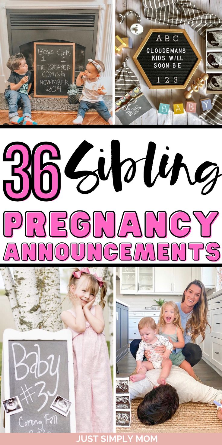 there are many different pictures with the words 30 styling pregancy announcements