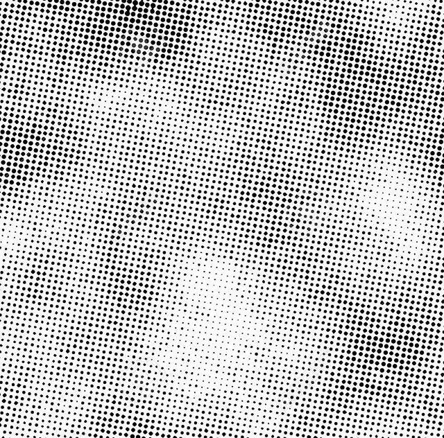 an abstract black and white background with halftone dots