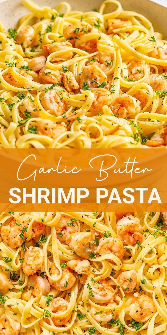 Garlic Butter Shrimp Pasta Butter Shrimp Pasta, Shrimp Pasta Recipes Easy, Garlic Butter Shrimp Pasta, Pasta Recipes Easy, Shrimp Dinner, Garlic Butter Shrimp, Shrimp Recipes For Dinner, Butter Shrimp, Shrimp Recipes Easy