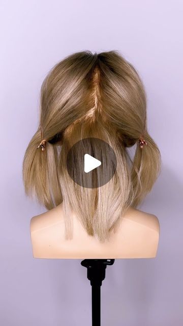 Short Hair Loose Updo, Updo For Short To Medium Hair, Short Hair Updo Step By Step, Updos For Short Hair With Layers, Shoulder Length Updo Easy Wedding, Self Updos For Medium Hair, Updo For Thick Short Hair, Half Up Hair Dos For Short Hair, Lazy Day Short Hairstyles