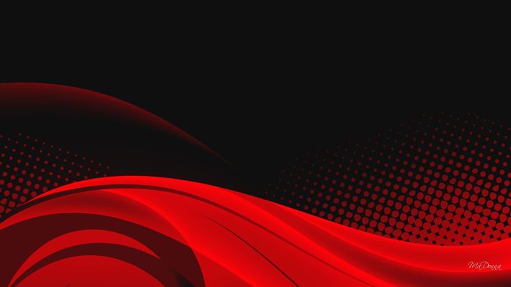 an abstract red and black background with wavy lines