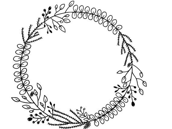 a circle made up of leaves and branches