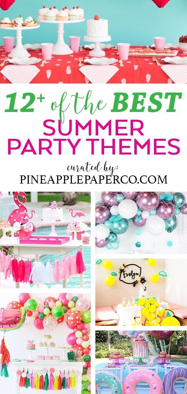 the best summer party themes and decorations