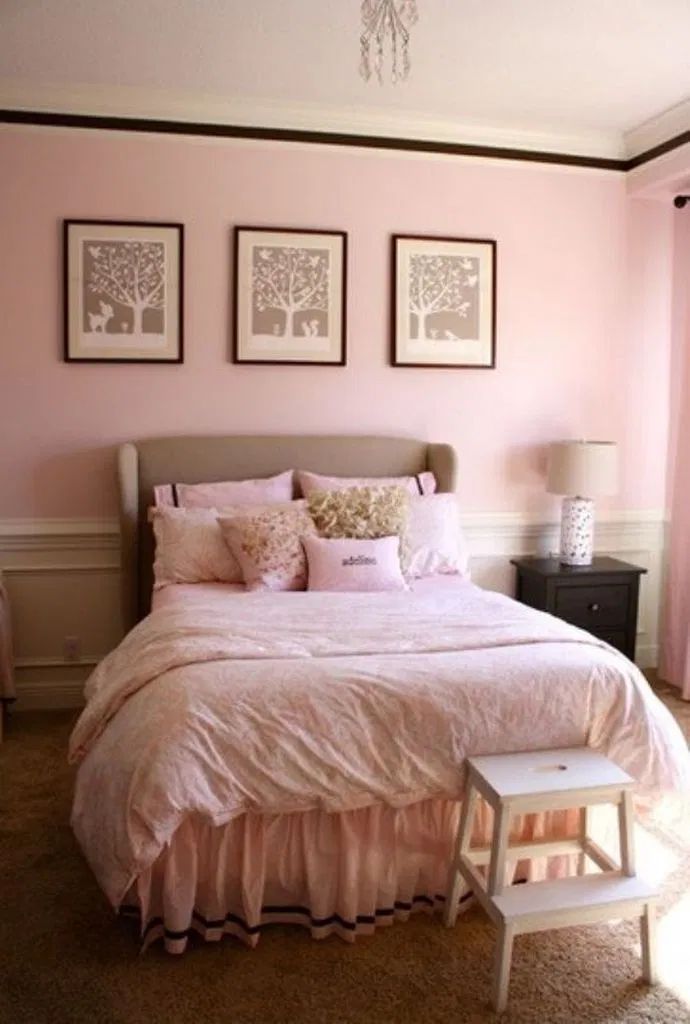 50+ Light Pink Bedroom Ideas Big girl rooms, Light