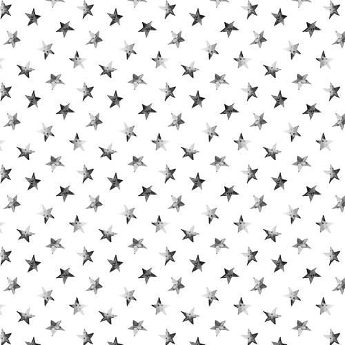 black and white stars on a white background