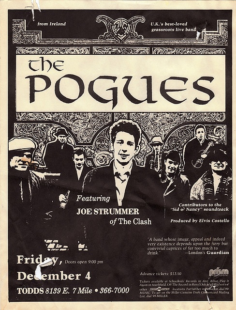 the poggies concert poster for friday, december 4