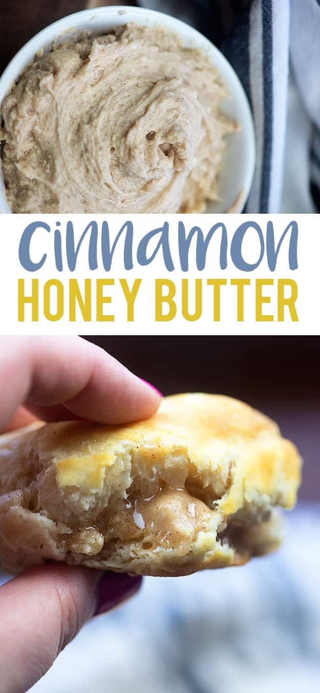 cinnamon honey butter is in the middle of a peanut butter sandwich