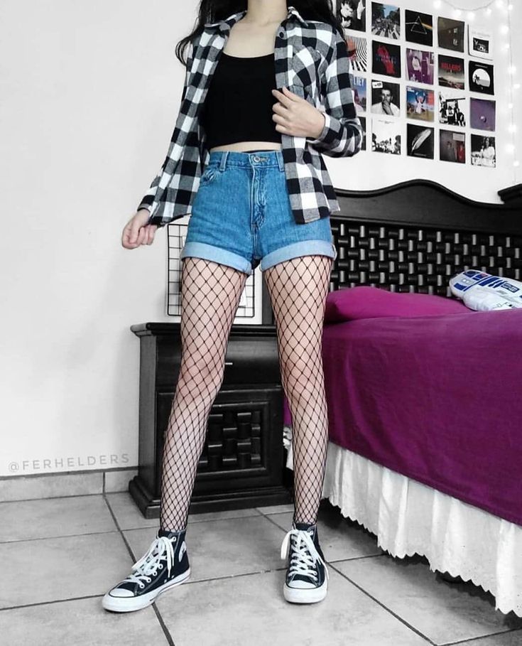 Shorts And Fishnets, Fishnet Stockings Outfit, Grunge Outfits Winter, Grunge Aesthetics, Stockings Outfit, Alt Outfits, Your Favorite, Future Outfit, Grunge Goth