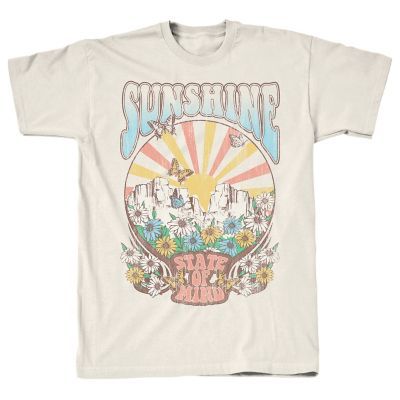 Show off your style with this Tee Shirt Central Women's Sunshine Retro Short-Sleeve T-Shirt. This short sleeve graphic T-shirt is made of cotton to keep ensure all-day comfort. Add it to your closet today. Machine Washable 100% Cotton Short Sleeve Closet Expansion, Agape Gifts, Sunshine State Of Mind, T Shirt Logo Design, 80s Shirts, Shirt Logo Design, Fun Clothes, Goblin Core, Spring 2025