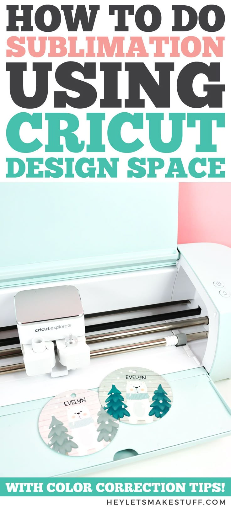 how to do sublimation using cricut design space