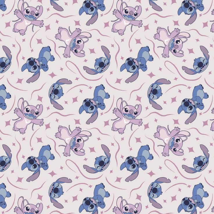 an image of stitch - o - life wallpaper with stitch and stitch characters on it