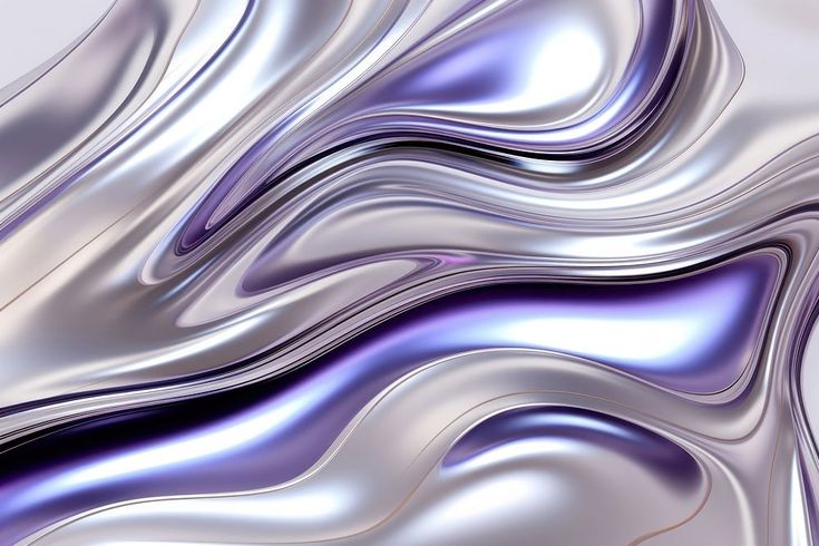 an abstract silver and blue background with wavy lines in the shape of curved curves on top of each other