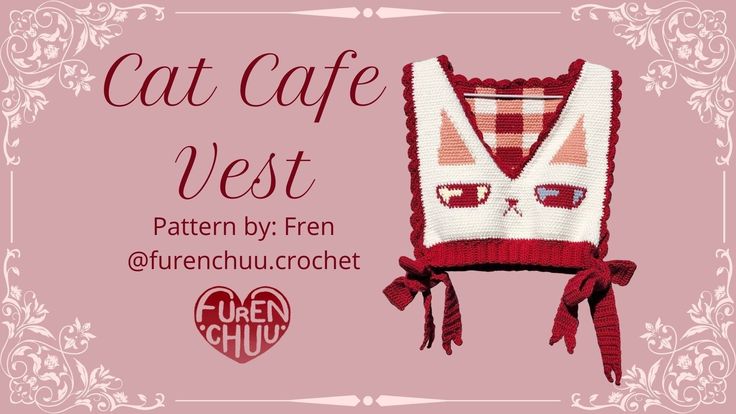 the cat cafe vest pattern by fren