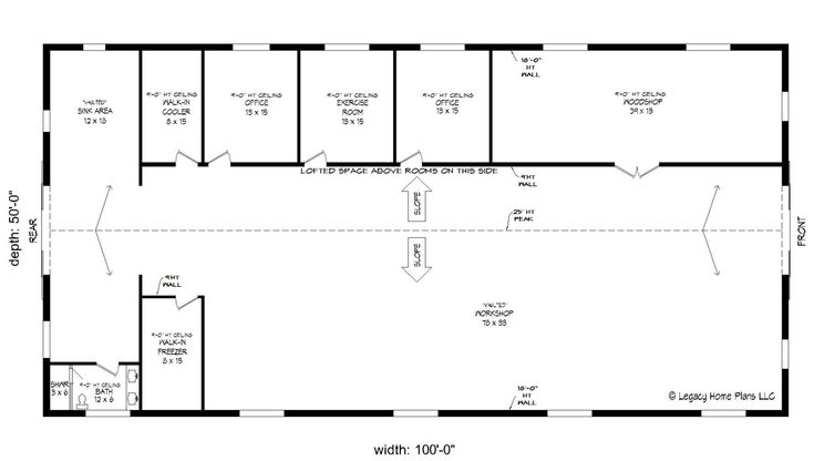 the floor plan for an office building