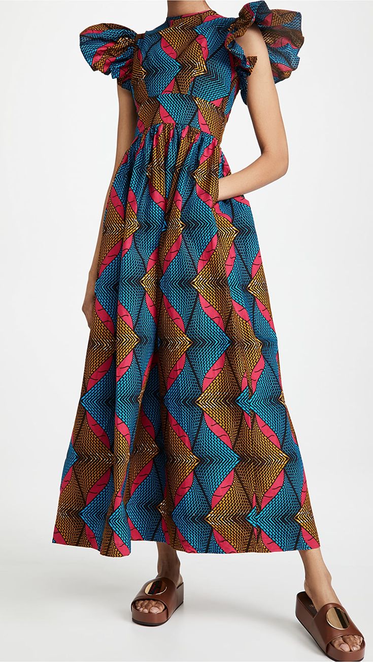 SIKA Ruffle Long Dress | SHOPBOP Spring Dress Trends, Ghana Style, Ruffle Long Dress, Destination Dress, Daytime Dresses, Dress Out, Yes To The Dress, Flounce Sleeve, Spring Dress